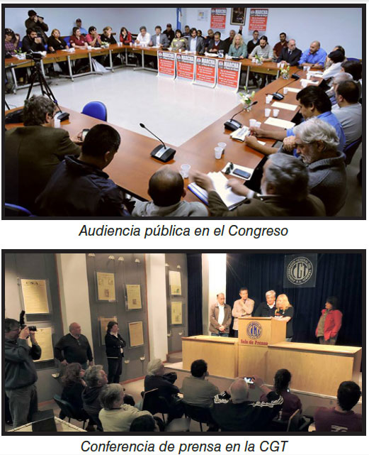 En el Congreso y la CGT