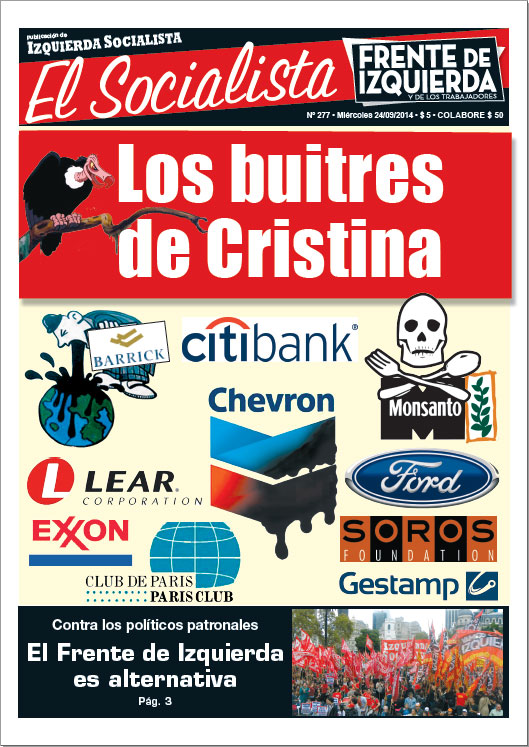 Tapa de la edición Nº 277 de nuestro periódico El Socialista