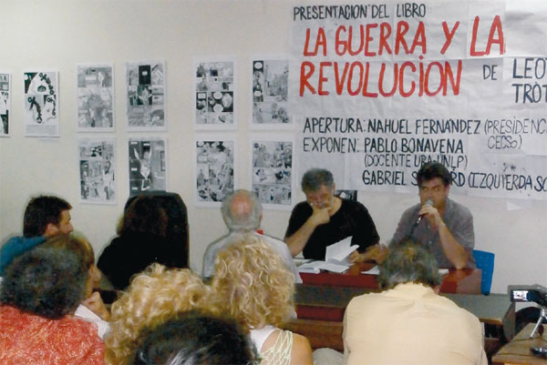 En la facultad de Sociales de la UBA se presentó el pasado jueves el libro “La guerra y la revolución” de León Trotsky con textos inéditos en nuestro idioma.