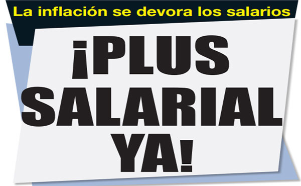 Miles de trabajadores están  luchando por salarios,  que se derrumban ante la voraz  inflación