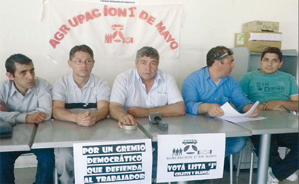 Integrantes de la nueva directiva. De izq. a der:  Claudio Coronel, Miguel Beroizza, “Cacho”  Belmúdez y Cristian Silva