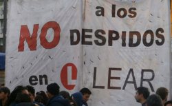 El conflicto de la autopartista norteamericana Lear contra 300 despidos y la persecución a los delegados, fue uno de los que cruzó este 2014. 