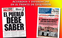 Tapas de los periódicos de PO y PTS