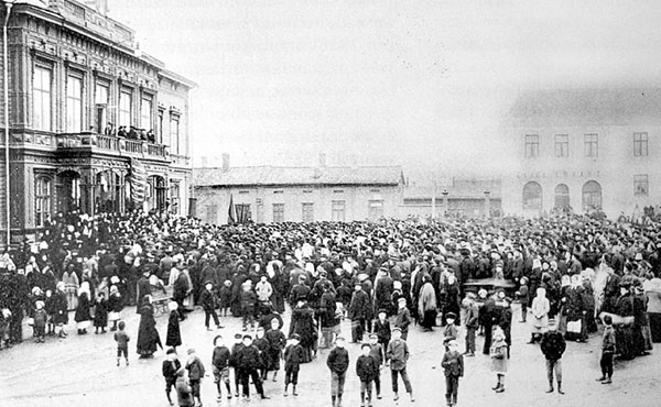 Protesta en San Petesburgo, Rusia, 1905
