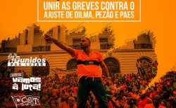 Afiche de nuestro partido hermano en apoyo a los trabajadores barrenderos muncipales de Río de Janeiro
