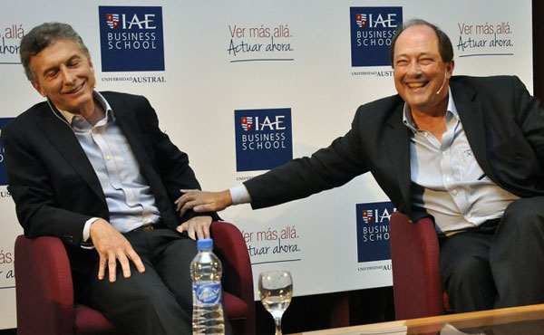 Macri del PRO y Sanz de la UCR