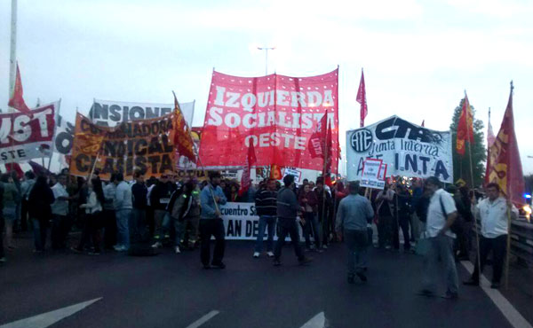 La clase trabajadora nuevamente no fue a trabajar en repudio a las políticas de ajuste y la miseria salarial.