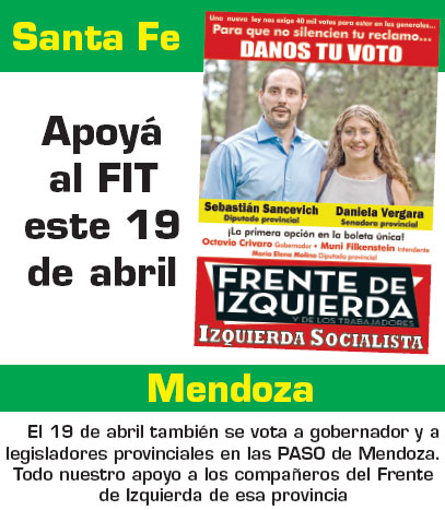 Apoyá al FIT este 19 de abril