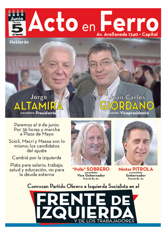 Contratapa de la edición N°292 de nuestro periódico El Socialista