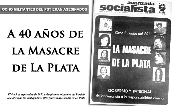 Tapa de Avanzada Socialista denunciando la masacre