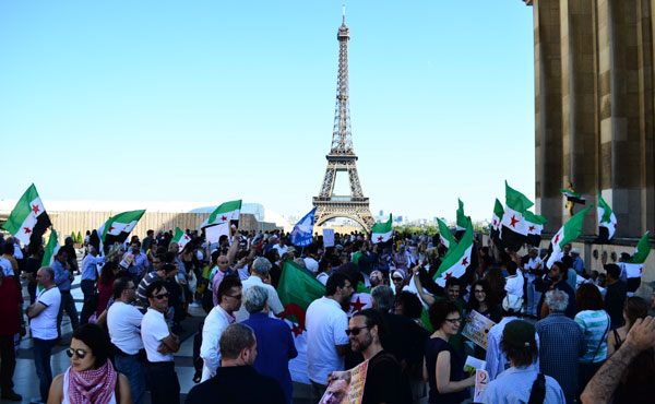 París: Gran jornada en apoyo a la revolución siria