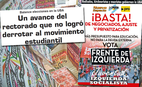 Las agrupaciones estudiantiles del rectorado lograron avanzar en las elecciones, incluso ganando en Sociales. Pese a un retroceso parcial, la izquierda y los sectores combativos logramos mantener una supremacía de siete centros de estudiantes, contra cinco del radicalismo y uno del peronismo. 