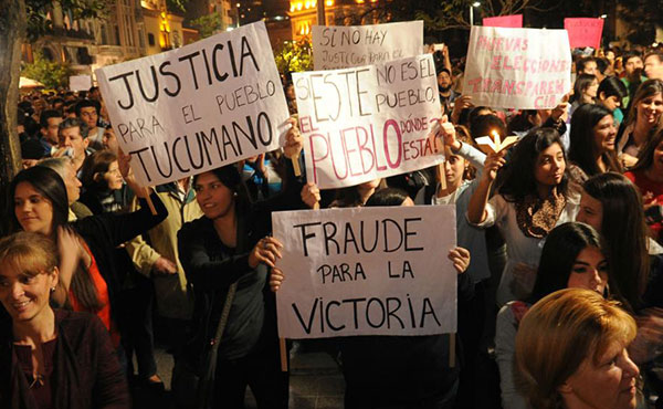 El fraude de los partidos tradicionales no se lleva a cabo solo en Tucumán. Se impone, bajo distintas formas, en todo el país.
