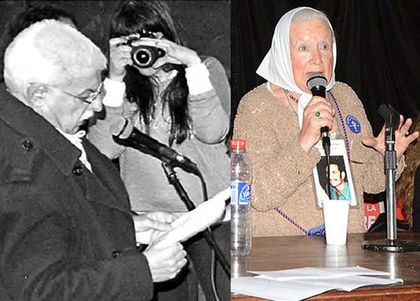 Miguel Sorans por la dirección nacional de Izquierda Socialista y Nora Cortñas fueron dos destacados oradores del acto unitario