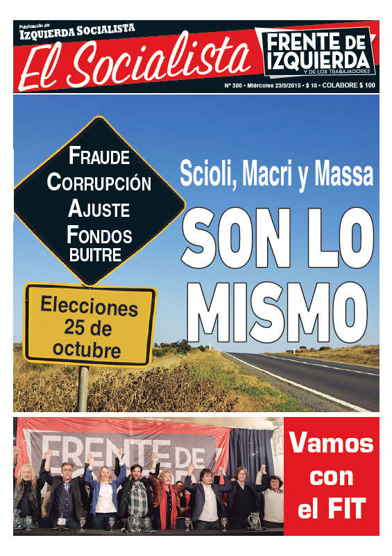 Tapa de la edición N°300 de nuestro periódico El Socialista