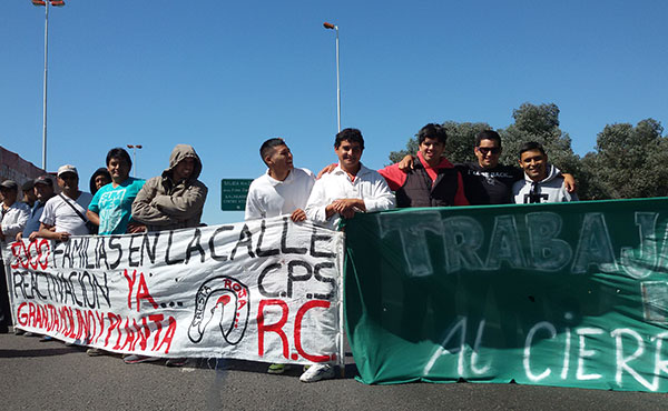 Trabajadores cortando la Richieri este martes reclamando soluciones