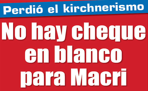 Cuando decimos que hubo un voto castigo, queremos significar que Cambiemos fue usado centralmente como “voto útil” para sacarse de encima al kirchnerismo, más que dar el apoyo de masas al plan de gobierno que prepara el PRO con los radicales. Y no que haya una gran esperanza en que Macri va a resolver los graves problemas sociales. 