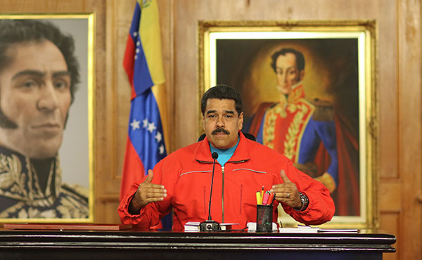 Maduro reconociendo la derrota