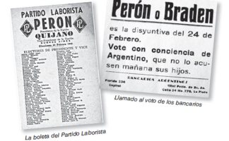 La boleta del Partido Laborista - Llamado al voto de los bancarios