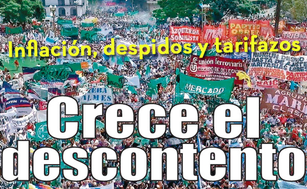 Crece el descontento. La marcha y el paro de ATE del pasado 24 de febrero lo reflejó.