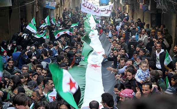 A 5 años de iniciadas las protestas contra Al Assad las manifestaciones se repiten por todo el país.