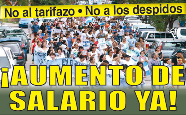 Masiva movilización de los docentes de Santiago del Estero