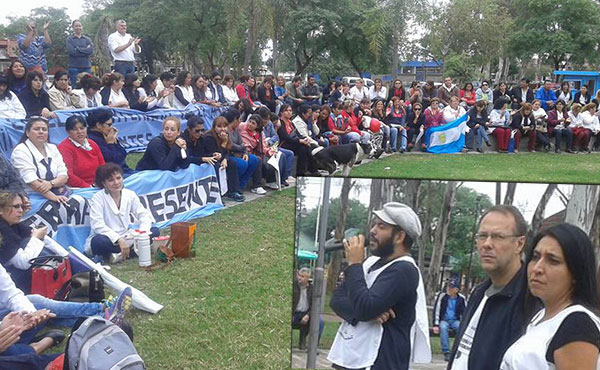 Charla de Docentes en Marcha a cargo de Maximiliano Díaz Alomo y Guillermo Sánchez Porta
