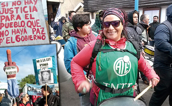 Postales del repudio al ajuste  de la gobernadora Bertone