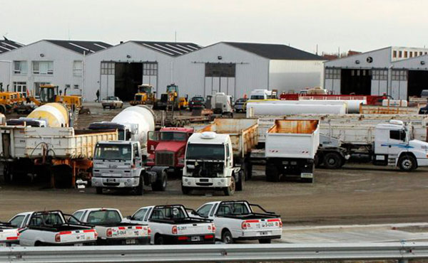 La empresa Austral Construcciones, propiedad del corrupto empresario K Lázaro Báez, permanece cerrada desde principios de este año. 