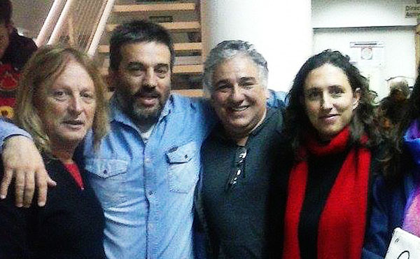 Sobrero y Adaro junto a Horacio Catena (Sutef)