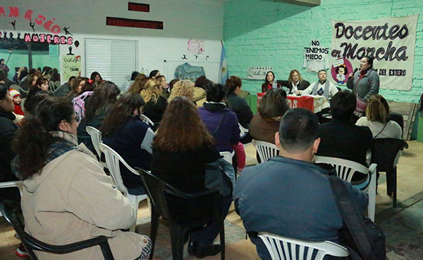 Vista de la charla en Termas de Río Hondo