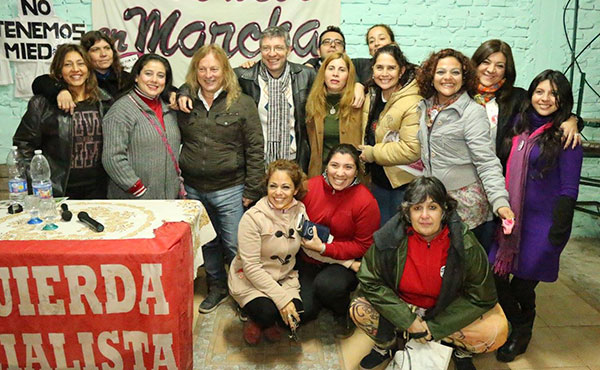 Al finalizar la charla en Termas de Río Hondo