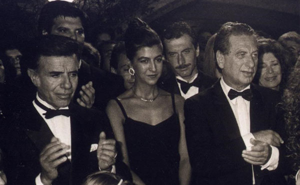 Franco y Mauricio Macri con Carlos Menem