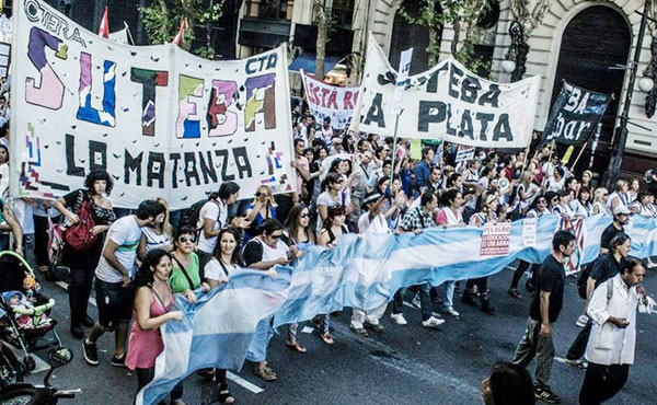 Nuevo paro docente contra la gobernadora Vidal