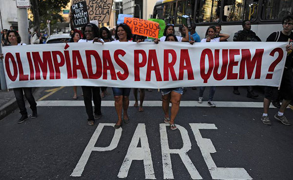 Los millonarios costos de las olimpíadas han indignado a la población