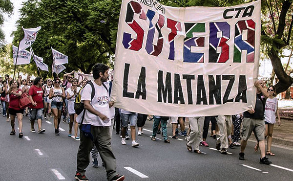 Marcha del Suteba La Matanza
