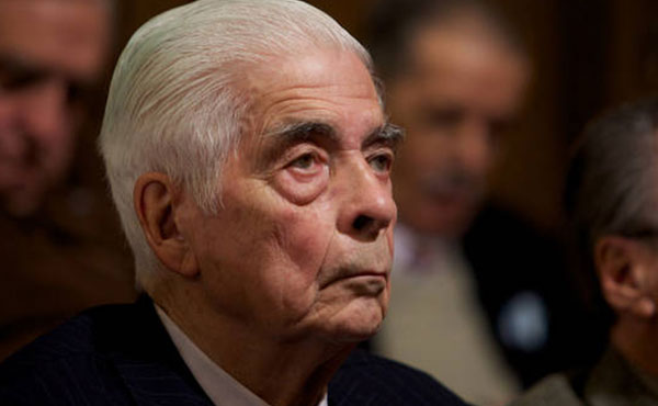 El represor Luciano Benjamín Menéndez, uno de los imputados