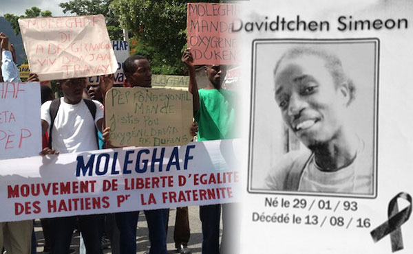 Un grupo de hombres armados asesinó cobardemente a Davidtchen Simeón, joven militante de 23 años de la organización popular progresista MOLEGHAF