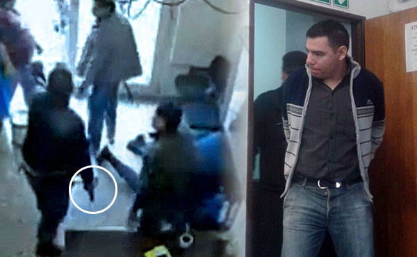 Video que muestra al cabo Escobar con el arma de fuego - Escobar en Tribunales