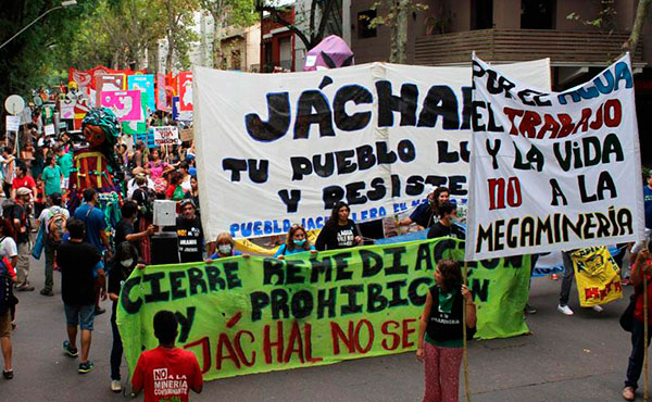 ¡Todo el apoyo al pueblo de Jáchal y a la Asamblea Jáchal No se Toca!