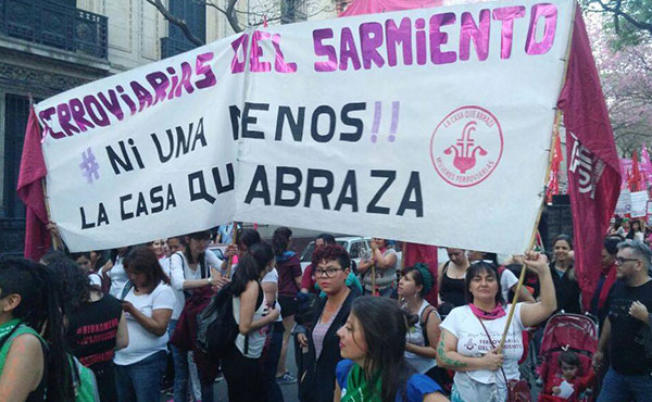 "Las ferroviarias una vez más estuvimos representadas por una delegación nutrida de compañeras, con las que venimos peleando y logrando la igualdad laboral"