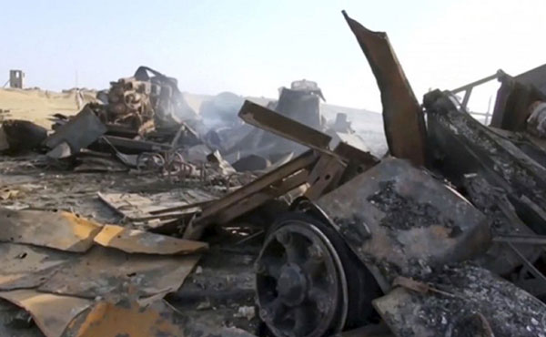 El bombardeo destruyó radares costeros. 
