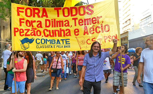 El concejal Babá de la CST-PSOL