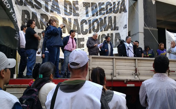 Acto del sindicalismo combativo, viernes 28 de octubre