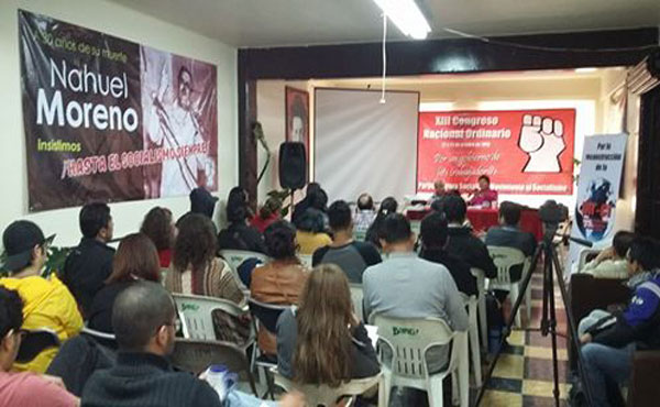 Vista del congreso de nuestro partido hermano de México