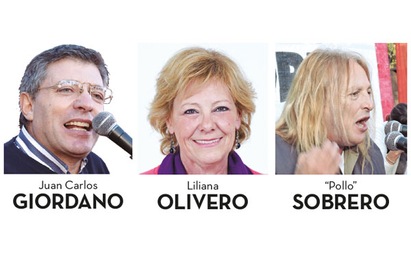 Algunos de los oradores del acto