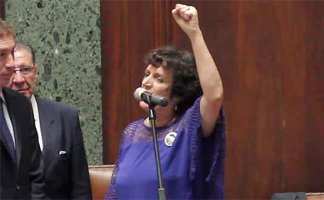 Laura Marrone en la Legislatura de la Ciudad de Buenos Aires