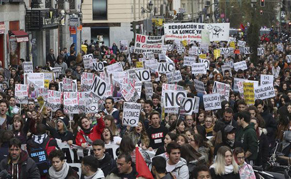 marcha educacion estado espanol