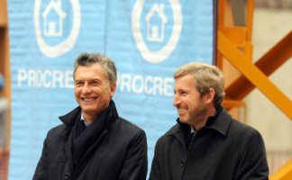 Macri y Frigerio relanzando el Procrear