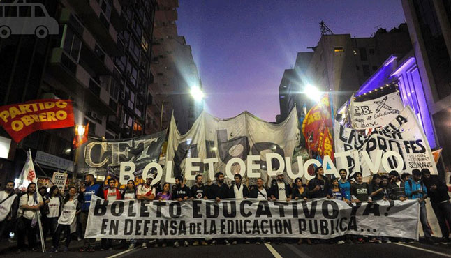 marcha por el boleto educativo el a&ntilde;o pasado